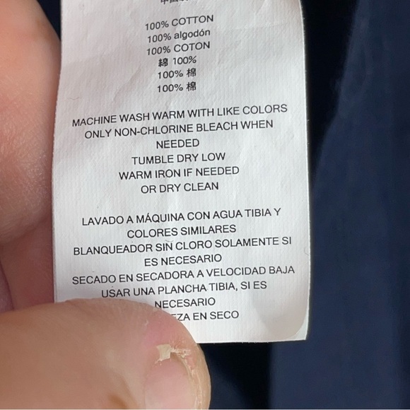 Michael Kors Mens Medium Pima Cotton Polo Shirt Blue Short Sleeve Pullover M - Picture 6 of 7